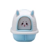 New fully enclosed pet cat litter box to prevent splashing, rabbit-shaped cat litter box, pet supplies Specification image